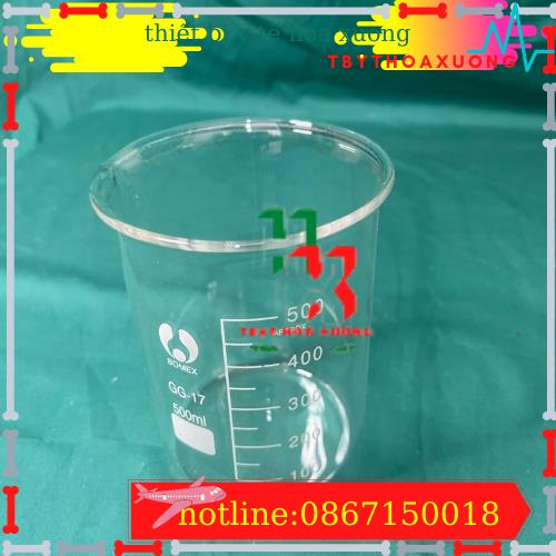 Cốc ThủyTinh Thí Nghiệm Chịu Nhiệt Từ 50 ml Đến 500 ml Có Chia Vạch Đo Thể Tích (Nhiều Kích Cỡ)