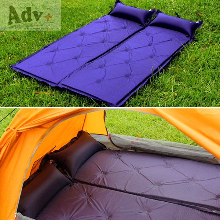 [FREESHIP 70K] Đệm hơi nệm hơi tự bơm kèm gối xếp đôi cắm trại dã ngoại - MUÔN PHƯƠNG SHOP | BigBuy360 - bigbuy360.vn