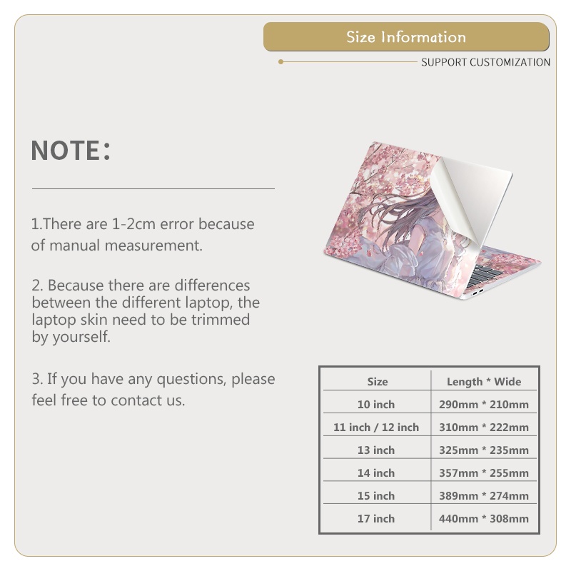 Miếng Dán Trang Trí laptop Hình Nhân Vật anime One Piece Độc Đáo