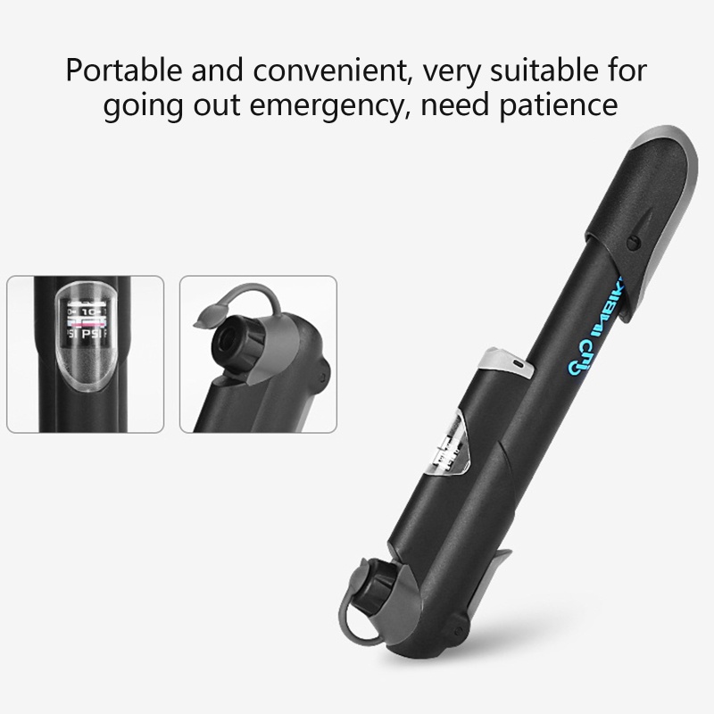 QQ Bơm Xe Đạp Mini Cầm Tay Kèm Giá Đỡ Dành Cho Xe Đạp Leo Núi / BMX