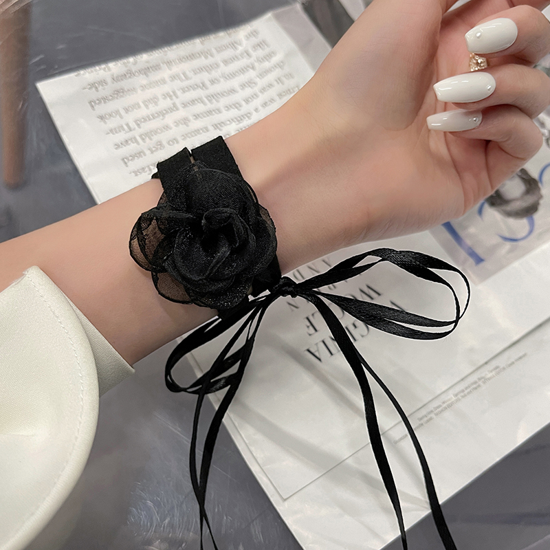 Vòng Cổ Họa Tiết Hoa Hồng Xinh Xắn Phong Cách Hàn Nhật Cho Nữ