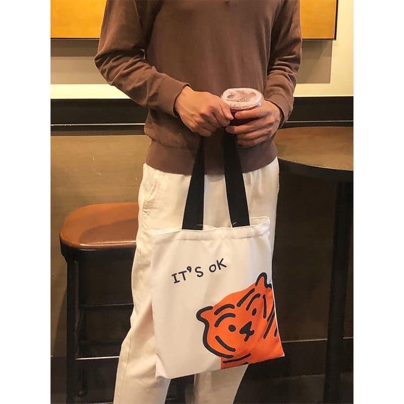 TÚI TOTE VẢI IN HÌNH HỔ CUTE