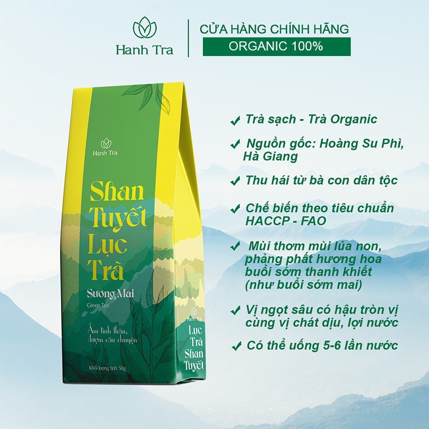 Trà Xanh Chè Shan Tuyết Cổ Thụ Hà Giang 2 Hộp 50g+100g, Chè Xanh Shan Tuyết Thơm Ngon Ngọt Hậu Vị Tốt Cho Sức Khoẻ | BigBuy360 - bigbuy360.vn