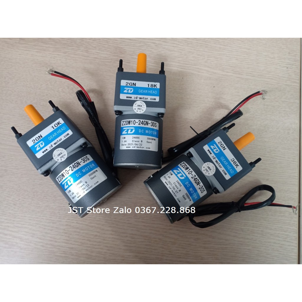 Động cơ DC24V và hộp giảm tốc, Động cơ DC kèm hộp giảm tốc