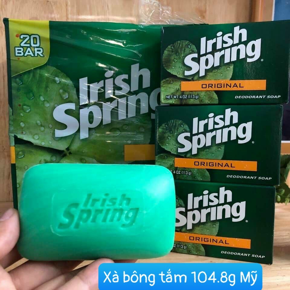 ❤️ [Quận 3] Bánh Xà phòng, Xà bông tắm Irish Spring 104.8g Mỹ, thơm, sạch, mịn da | BigBuy360 - bigbuy360.vn