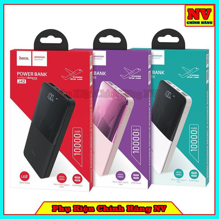 Pin Sạc Dự Phòng Hoco J42 10000Mah - Hàng Chính Hãng Bh 12 Tháng