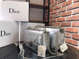 Túi Diorama bạc siêu đẹp fullbox