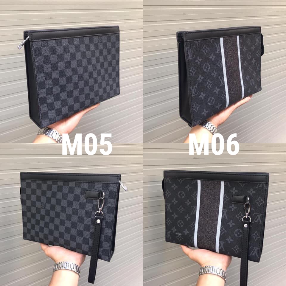 Ví nam 👑CAO CẤP, FULLBOX👑 Ví Clutch LV da xịn túi thẻ, phụ kiện TVAU029