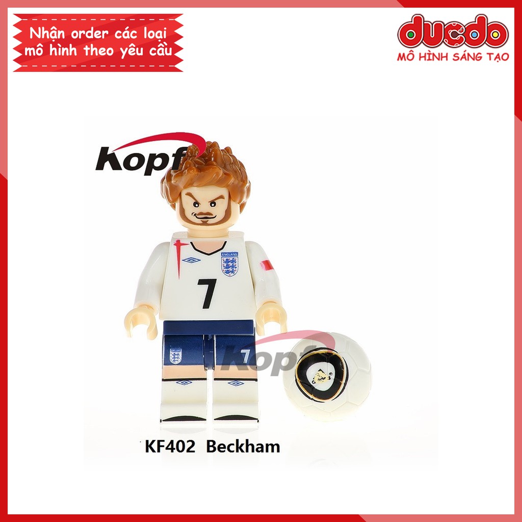 Minifigures các danh thủ bóng đá Messi, Ronaldo, Beckham - Đồ Chơi Lắp Ghép Xếp Hình Mini Mô hình Kopf KF 6032