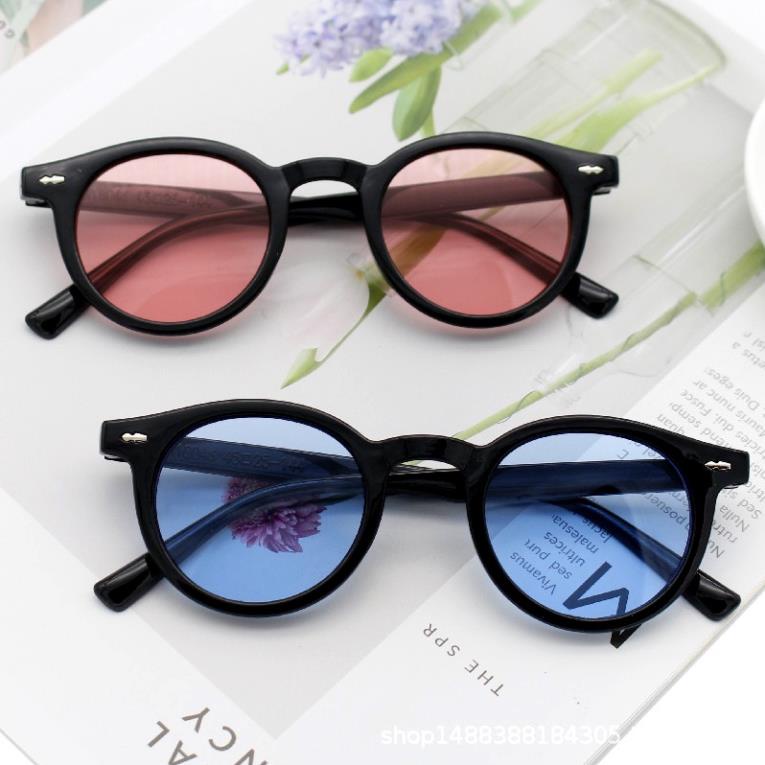 Kính Râm Thời Trang Nam Nữ Gọng Tròn Hàn Quốc D69