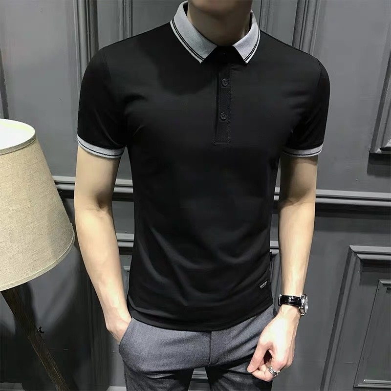 Áo phông nam Áo thun nam tay ngắn thời trang màu đen trắng xanh 03 | BigBuy360 - bigbuy360.vn