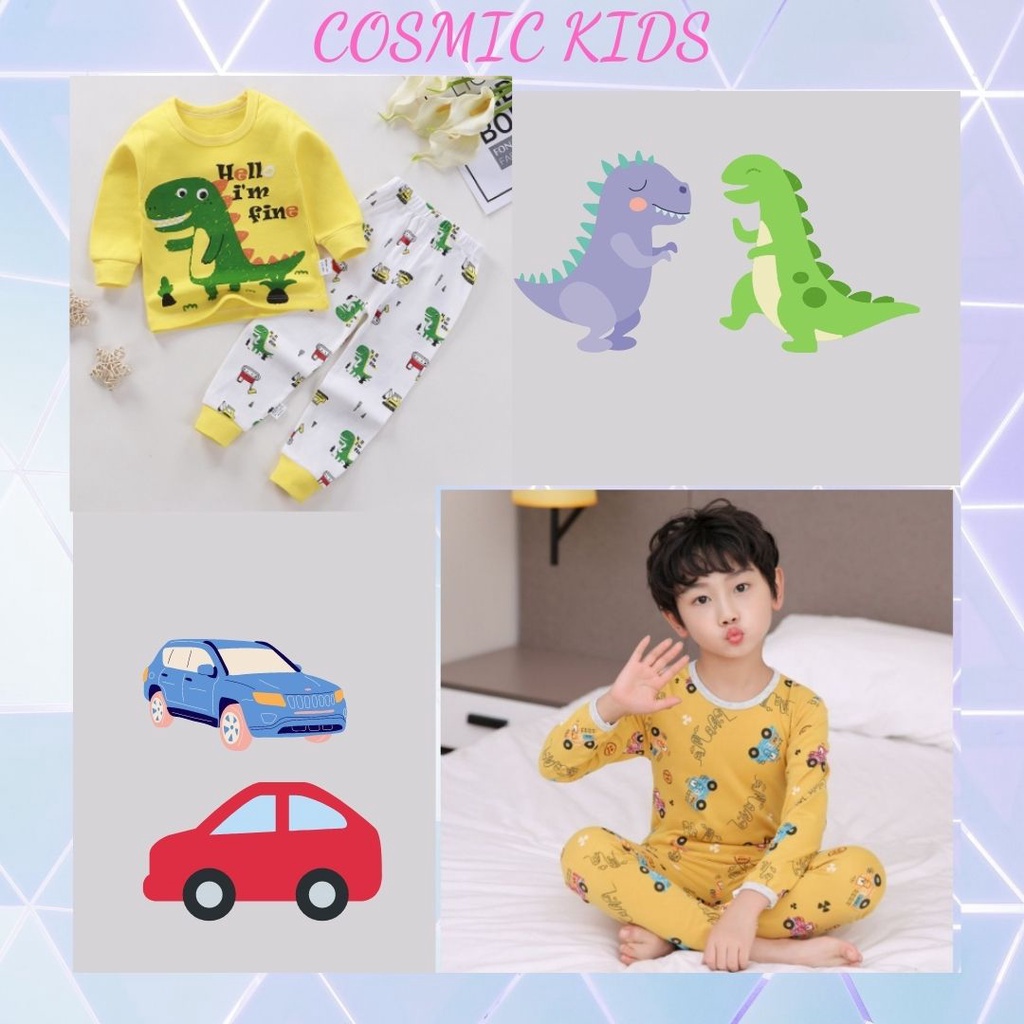 👲 Bộ dài tay size kéo dài cho bé trai đến 12 tuổi - Bộ thu đông cho bé trai