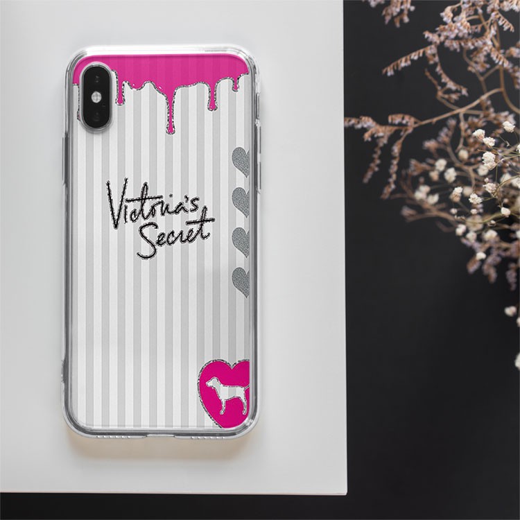 Ốp Lưng Victoria Secret Sọc Hồng Điệu Đà cho iphone 6/7/8/Plus/X/Xs/XsMax/Xr/11/Pro/12Mini/12 PROMAX VICPOD00085