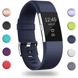 Dây Đeo Silicon Thay Thế Cho Đồng Hồ Thông Minh Fitbit Charge 2/Charge 2 HR