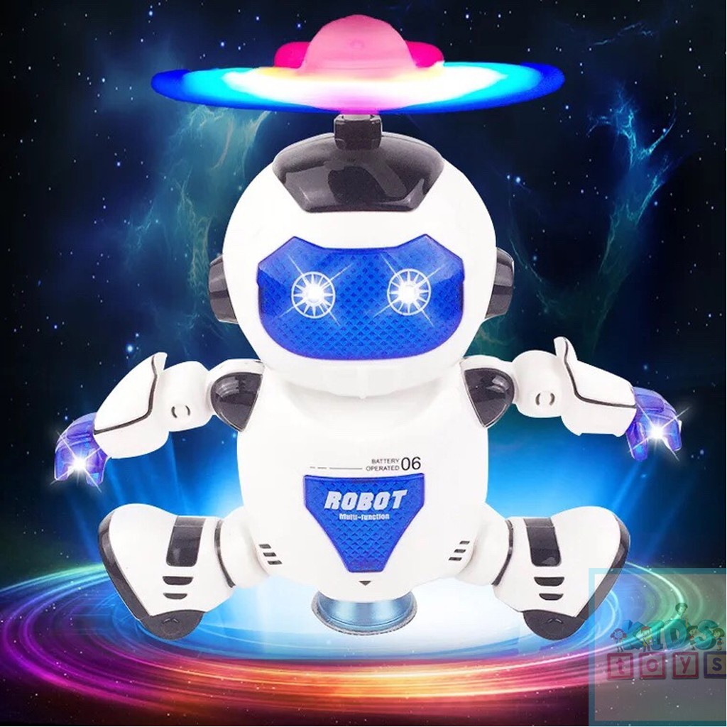 Robot đồ chơi xoay 360 độ biết nhảy và biết hát