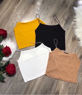 Áo dây croptop sợi bún