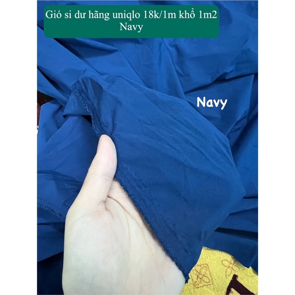 Vải gió si hàng cty xuất dư chất đẹp may áo gió, quần áo thể thao, quần đùi, bộ thể thao  khổ 1m2