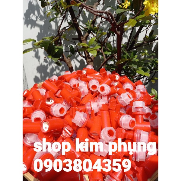 Vòi bình nước .Combo 5 cái màu đỏ