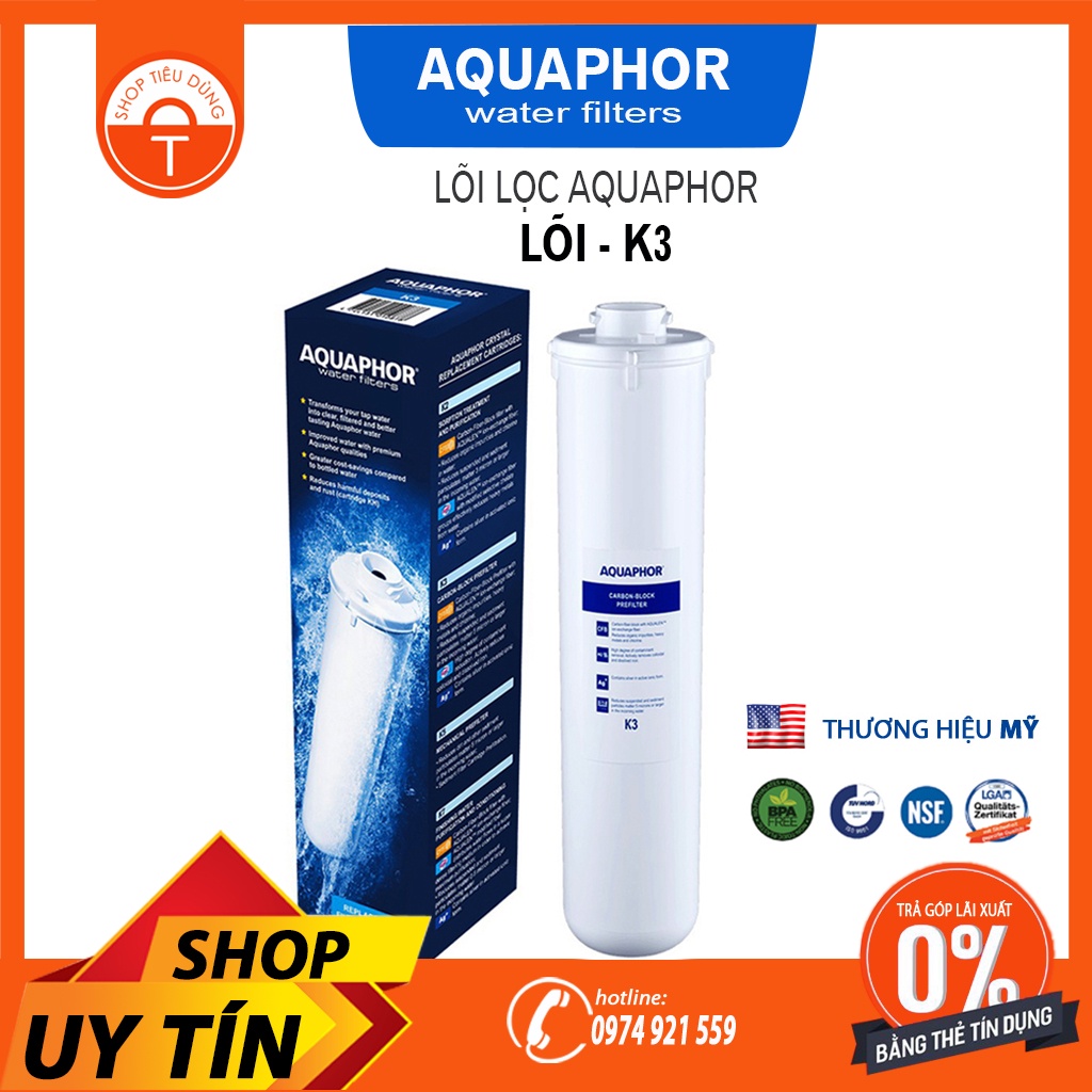 Combo 4 Lõi Lọc Nước Nano Aquaphor Crystal Eco H