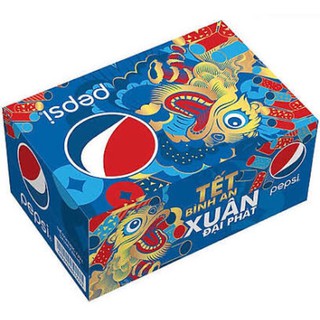 Thùng 24 lon nước ngọt pepsi 330ml HSD:21/11/2021