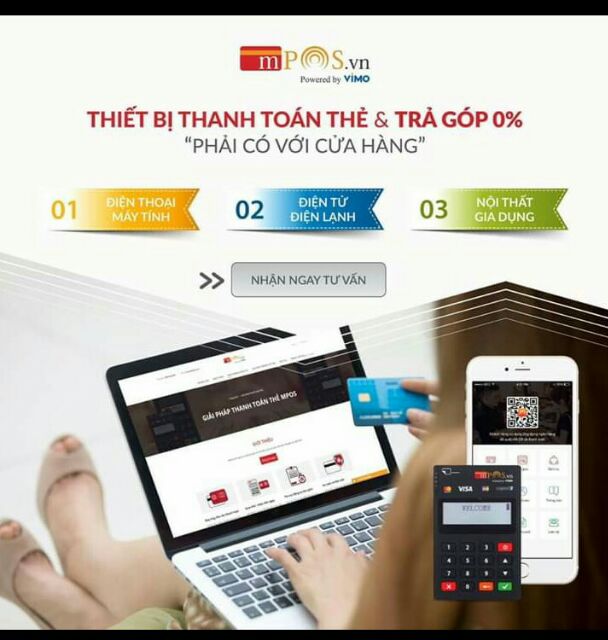 Máy pos quẹt mọi thoại thẻ ( ATM, NAPAS, VISA, JCB, MASTERCARD, SAMSUNGPAY, UNION PAY)