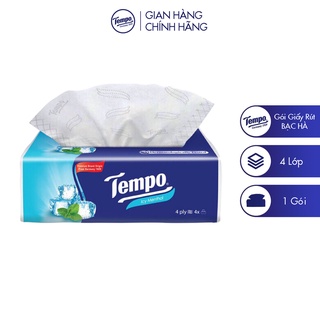 Gói Khăn Giấy Rút TEMPO 4 Lớp Hương Bạc Hà - 90 Tờ/Gói