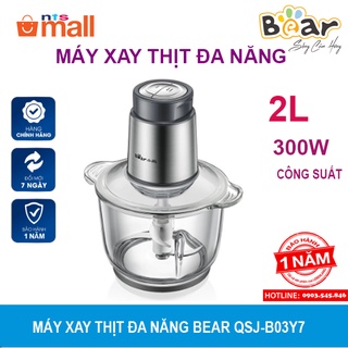 Máy xay thịt đa năng bear qsj-b03y7 - hàng chính hãng - bảo hành 18 tháng