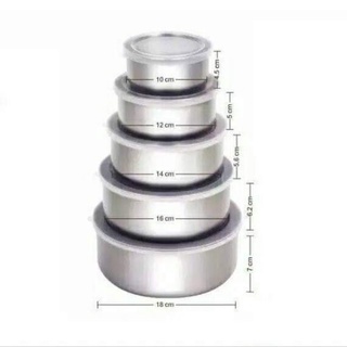 Bộ 5 Thố Inox Protect Fresh Box