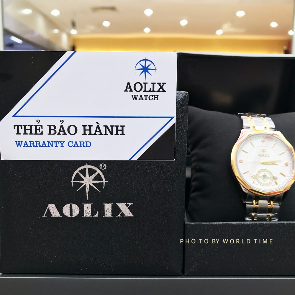 Đồng hồ Nam Aolix AL 9131G [Full hộp + thẻ bảo hành] Kính Sapphire chống xước- chống nước