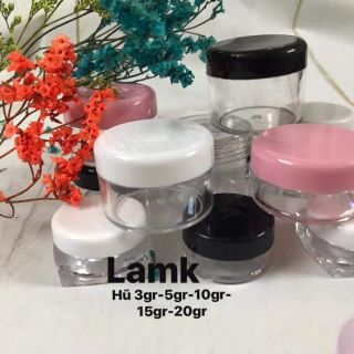 Hũ chiết 3gr-5gr-10gr-15gr-20gr nhựa pet
