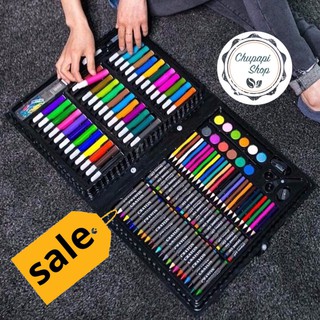 HỘP MÀU 150 MÓN, HỘP MÀU CHỈ, MÀU SÁP, MÀU NƯỚC, KÉO, TẨY DÁNH CHO BÉ TẬP VẼ