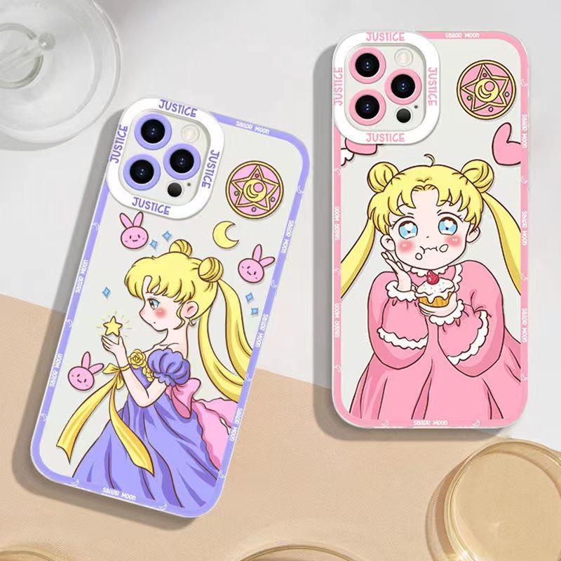 Sailor Moon Ốp Điện Thoại Trong Suốt In Hình Thủy Thủ Mặt Trăng Cho Iphone 6 / 6plus / 6splus / 7 / 7plus / 8 / 8plus / x / xs / xr / se / 11 / 12 / 13 / 14 / pro / max