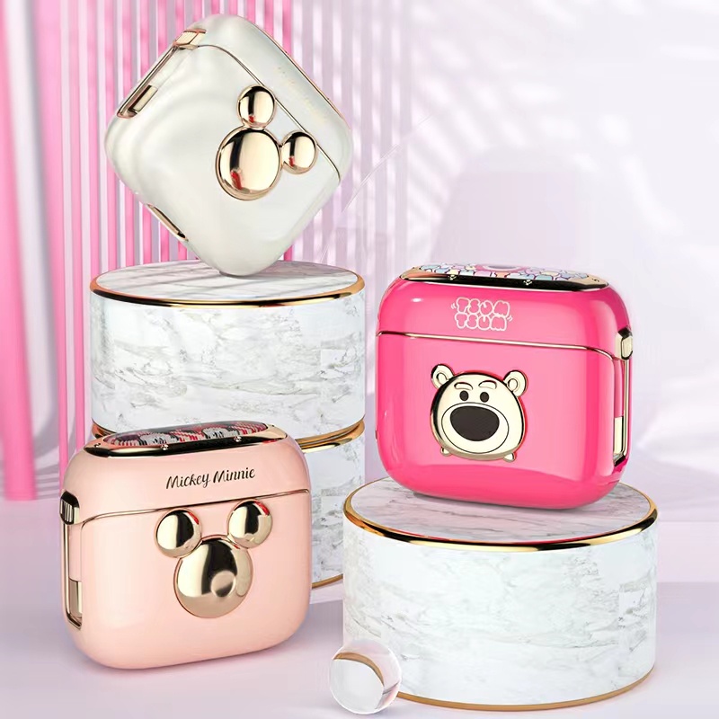 DISNEY Tai Nghe Nhét Tai Bluetooth Không Dây TWS Chống Ồn Hình Chuột Mickey Minnie Chất Lượng Cao