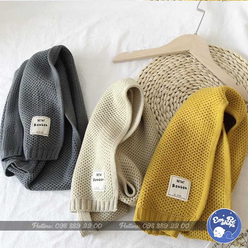 Khăn len trẻ em cao cấp - Khăn choàng cổ giữ nhiệt cho bé trai , bé gái chất liệu len tăm cao cấp