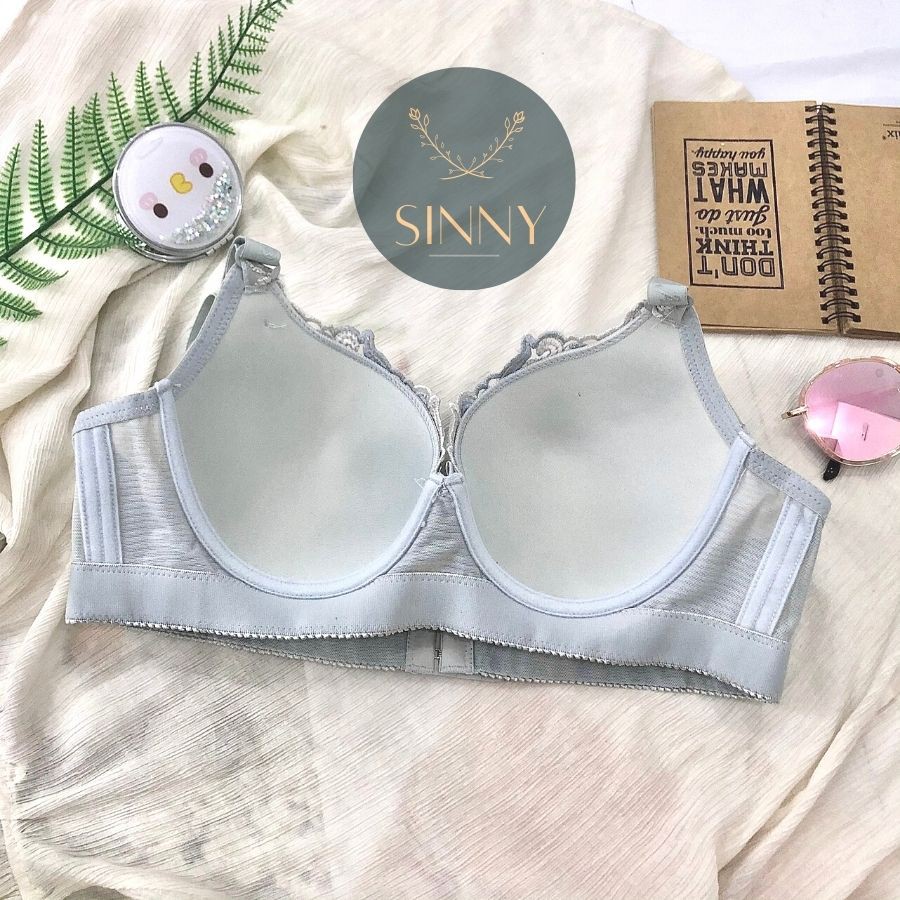 Áo ngực bigsize cúp D mút mỏng có gọng, áo lót ren Thái Lan Anny mã 0777, Sinny