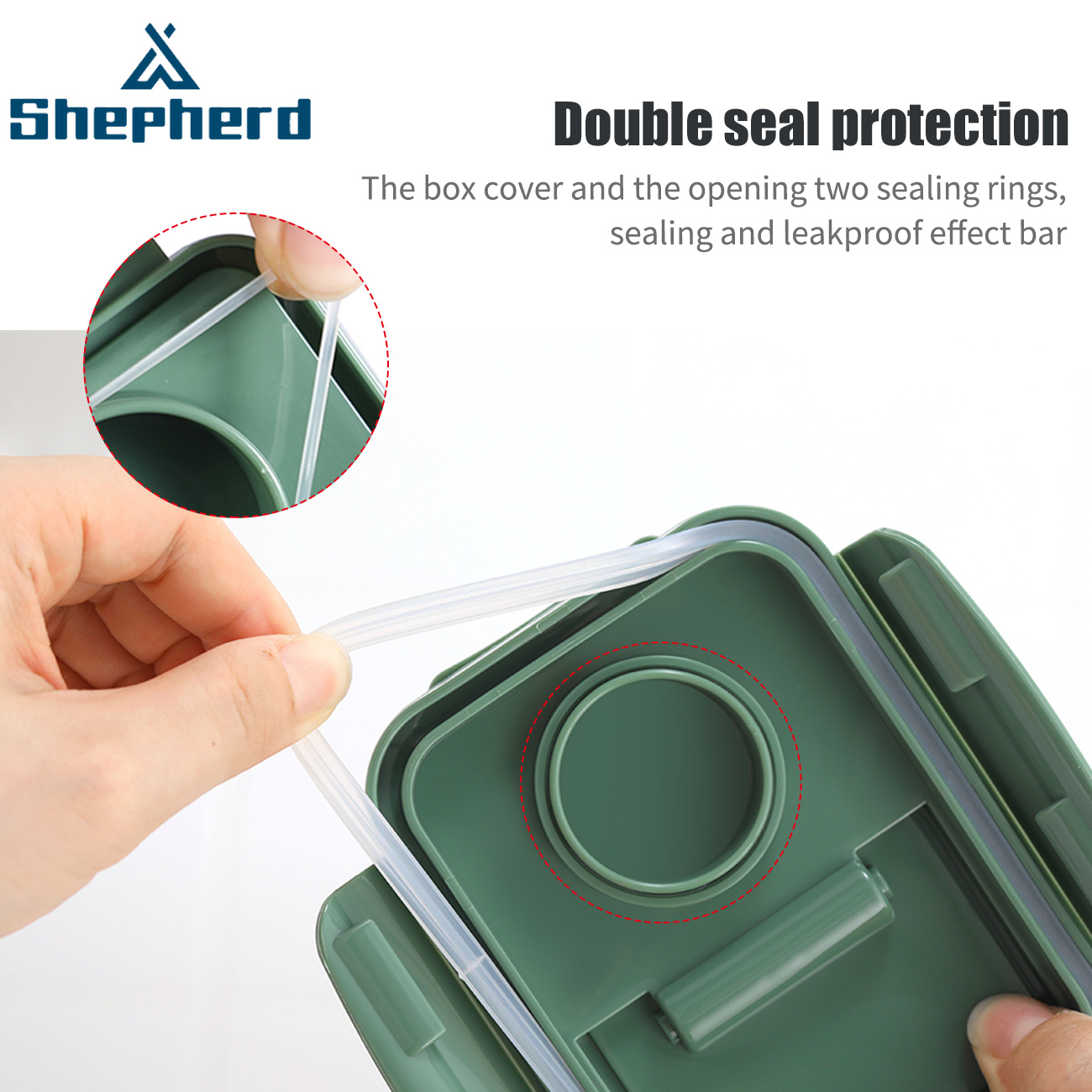 Hộp đựng ngũ cốc Shepherd trong suốt có nắp đậy kép | BigBuy360 - bigbuy360.vn