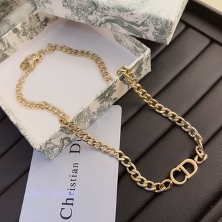 DIOR Vòng cổ Mặt Chữ CD Thời Trang Hàn Quốc