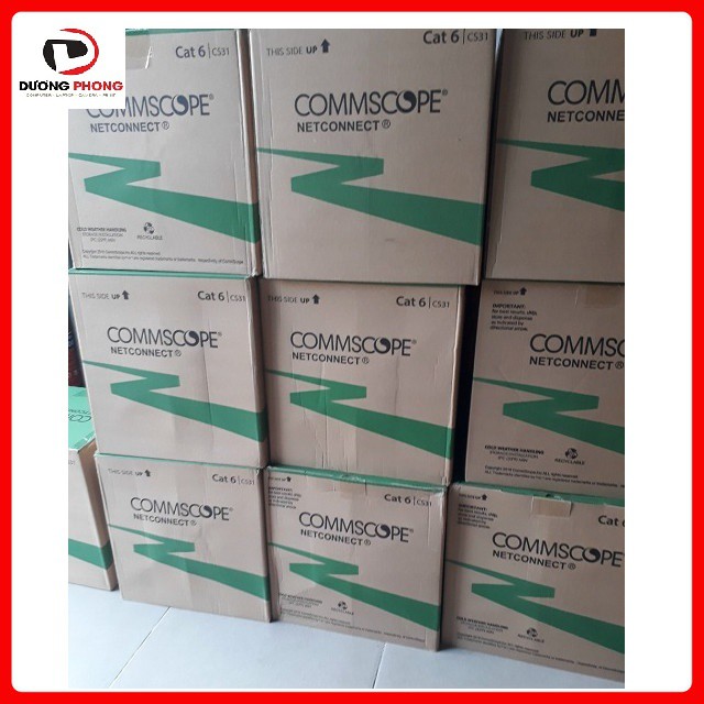 Dây Mạng COMMSCOPE/AMP Cat6 UTP Bấm sẵn 2 đầu 3m-10m (xanh) Test thông mạng trước khi giao