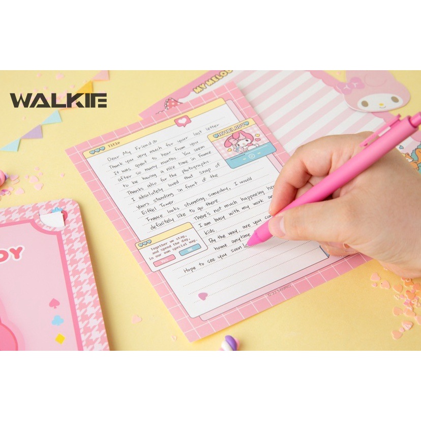 Sổ Tay Ghi Chú In Hoạt Hình Melody Kuromi Dễ Thương