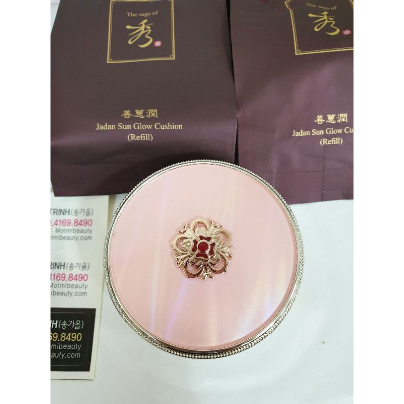 Phấn nước The Saga Of Xiu  Pink Peony Cushion Speacial Edition , Jadan Sun Glow Cushion.