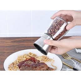 Lọ xay tiêu Inox - Lọ xay tiêu thuỷ tinh Inox cao cấp