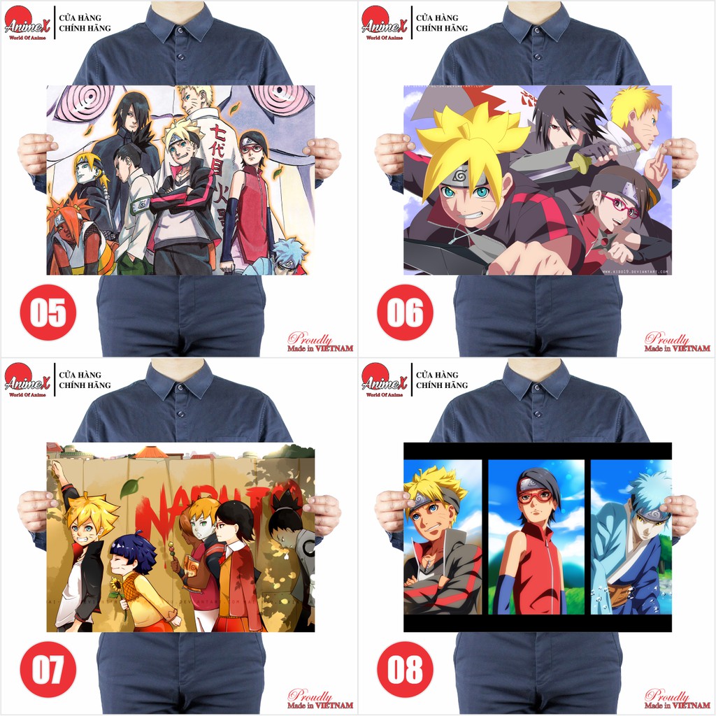 Tấm Poster Áp Phích A3 Anime Boruto - Naruto Next Generations - Poster Decal Trang Trí Nhà Cửa By AnimeX