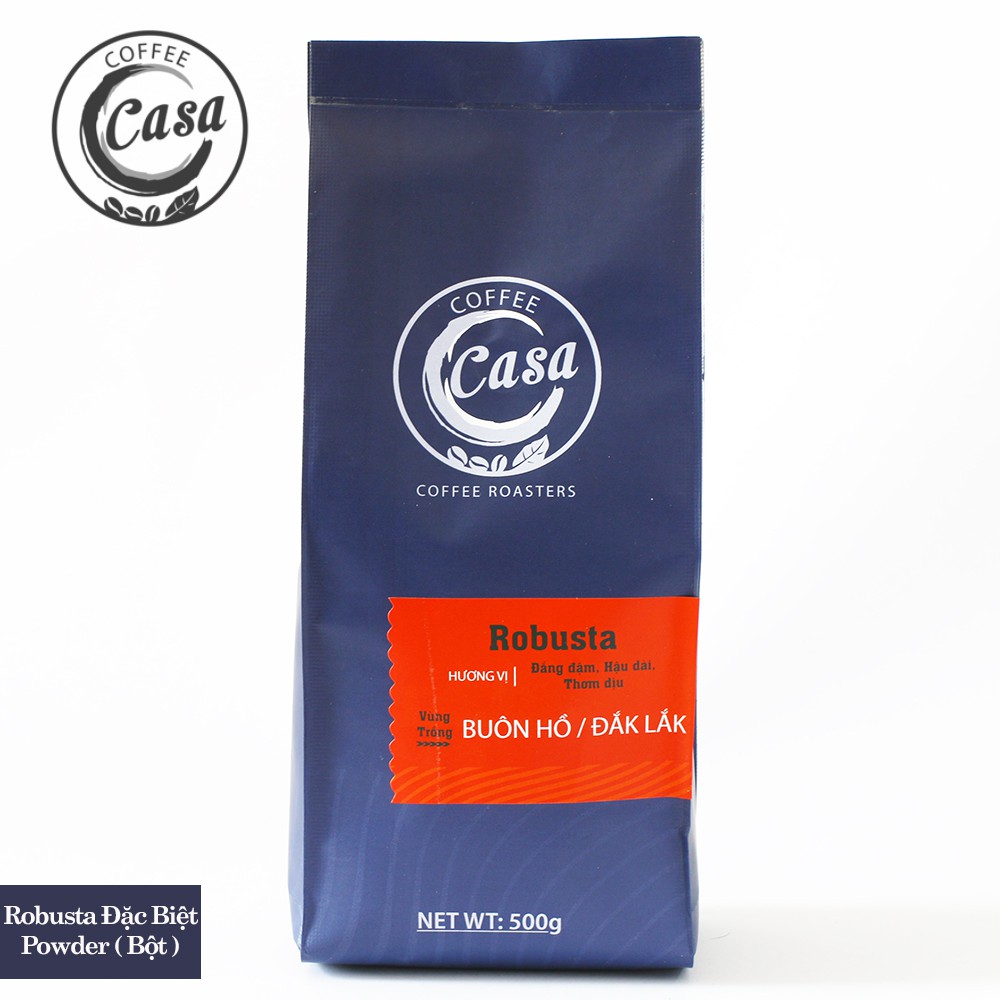 Cà phê bột Robusta nguyên chất đặc biệt 500gr - Casa Coffee