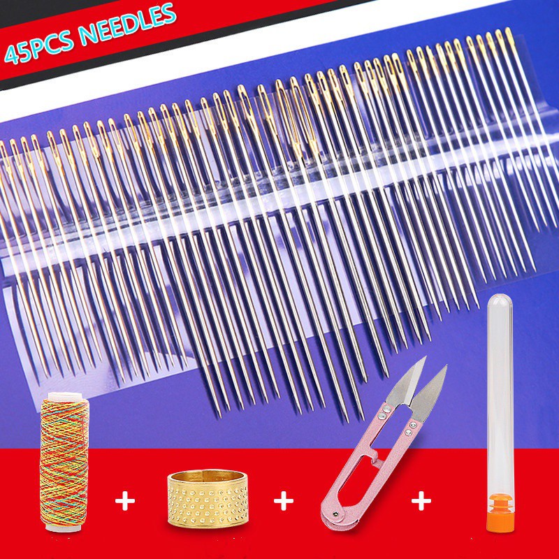 Bộ 45 Kim Thêu Tay Nhiều Kích Cỡ