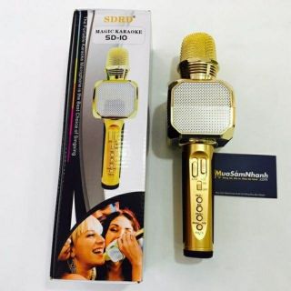 Mic Hát Kèm Loa SD-10 ( âm thanh chuẩn )