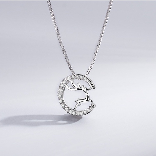 Dây chuyền nữ mạ bạc 925 đẹp thanh mảnh cao cấp trang sức CINLA DC041