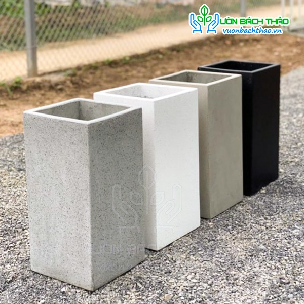 Chậu đá mài trụ vuông 50x25x25cm