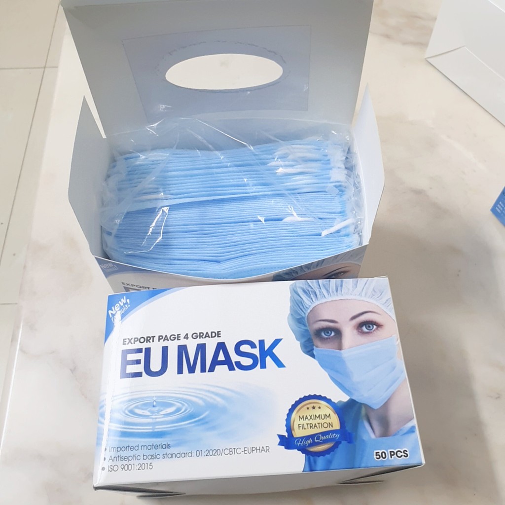 Khẩu trang 4 lớp EU MASK hộp 50 cái