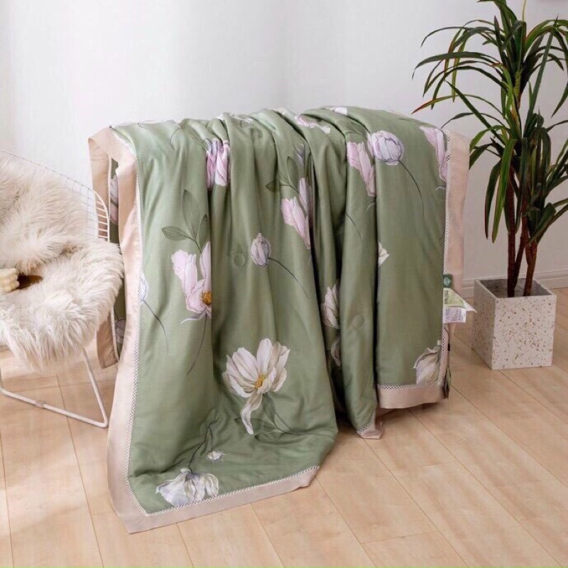 Chăn lụa thái siêu mềm mát Cực phẩm, Lô hội kháng khuẩn loại 1