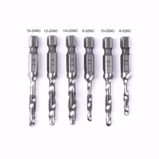 Bộ 6 Mũi Khoan Taro tao ren chuôi lục giác 6.35mm